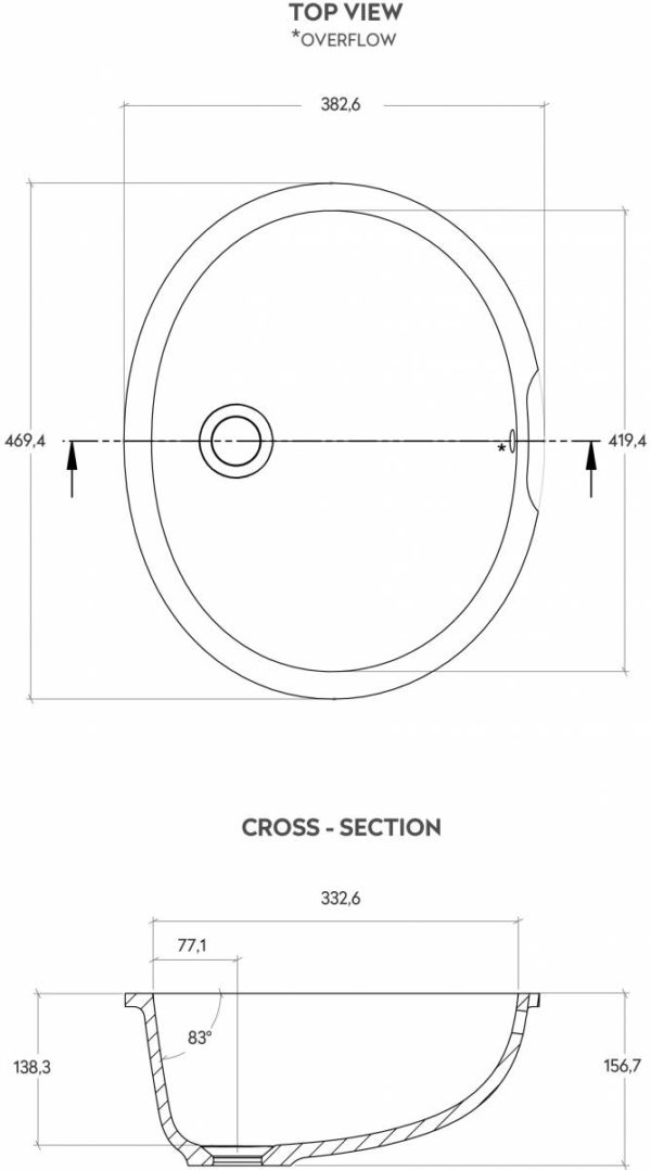 Corian Calm 810 Basin Bluestone