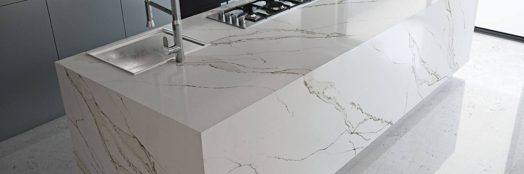 Compac Unique Calacatta Gold - Image 3